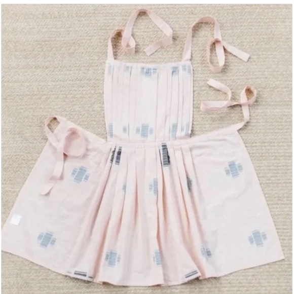 Simply Whimsical Bel Air pink/grey dress style apron-NIP - Picture 12 of 12